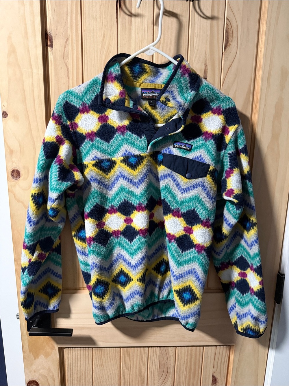 Patagonia Synchilla Multicolor Geometric Fleece Zip Pullover